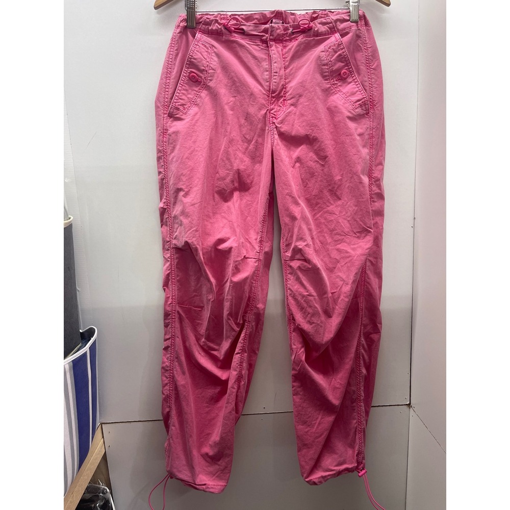 American Eagle Pink Stretch Drawstring Jogger Pants Womens Small